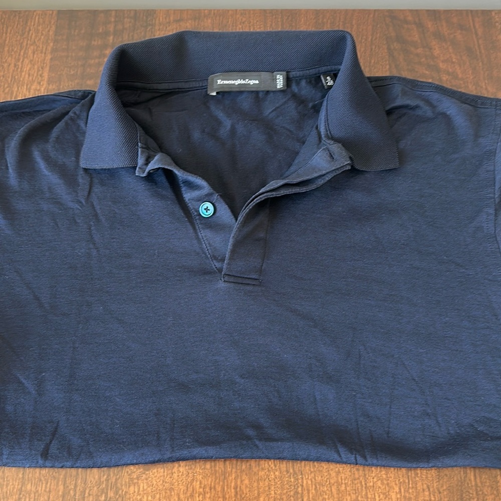 Ermenegildo Zegna navy polo
